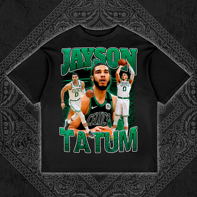 Jayson Tatum Vintage Rap Tee Bootleg Design bootleg bootleg design bootleg tshirt design graphic design jayson tatum tee