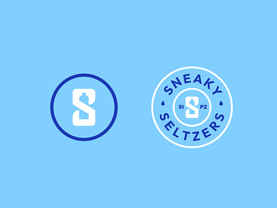 Sneaky Sipz - Seltzer Logo Design #1 abstract brand identity letter s letter s logo logo logo design modern seltzer seltzer logo sneaky