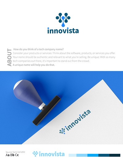 innovista logo design app brand identity branding design flat logo graphic design icon illustration innovista itlogo logo modernlogo techlogo vector vista weblogo