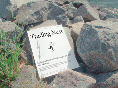 Trading Nest - Poster branding broker doodle finance illustration poster trading