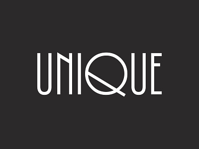 Unique (2019) branding creative graphic design idea logo unique wordmark