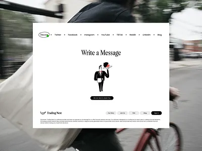 Trading Nest - Footer branding broker contact doodle finance footer illustration trading ui ux website