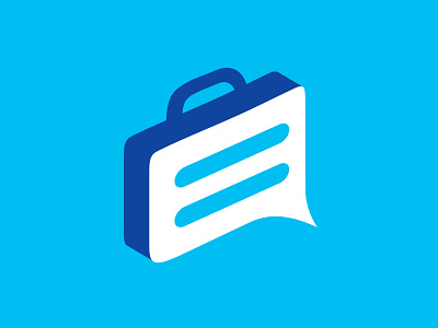 Chatcase (2016) bag briefcase bubble chat graphic design icon logo speech