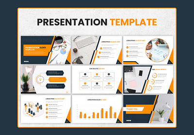 Presentation Template Design design presentation ui