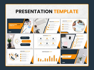 Presentation Template Design design presentation ui