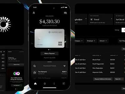 2023 Work Recap - Fintech app card dark dashboard fintech list md primer pp eiko ui