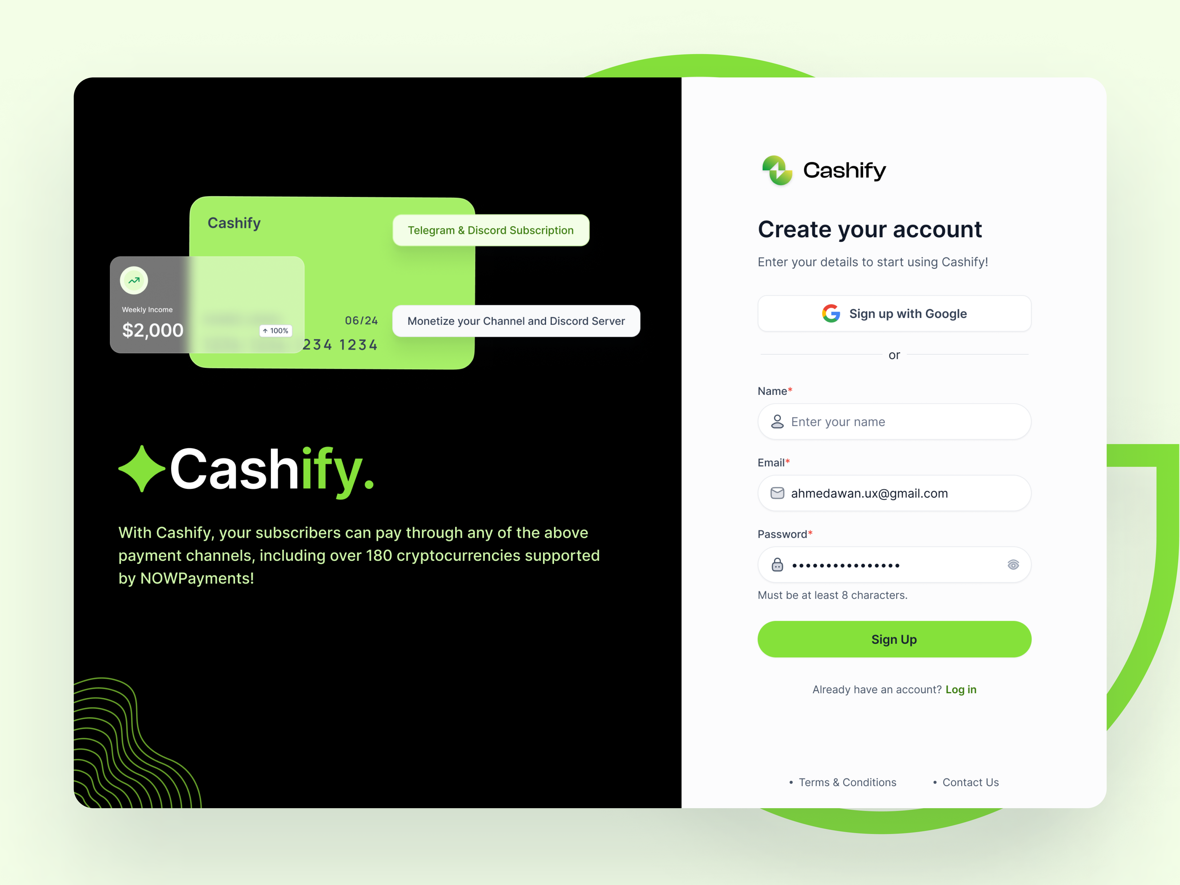 Example of Dashboard & Web App Design