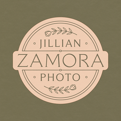 Jillian Zamora Logo badge branding logo logotype