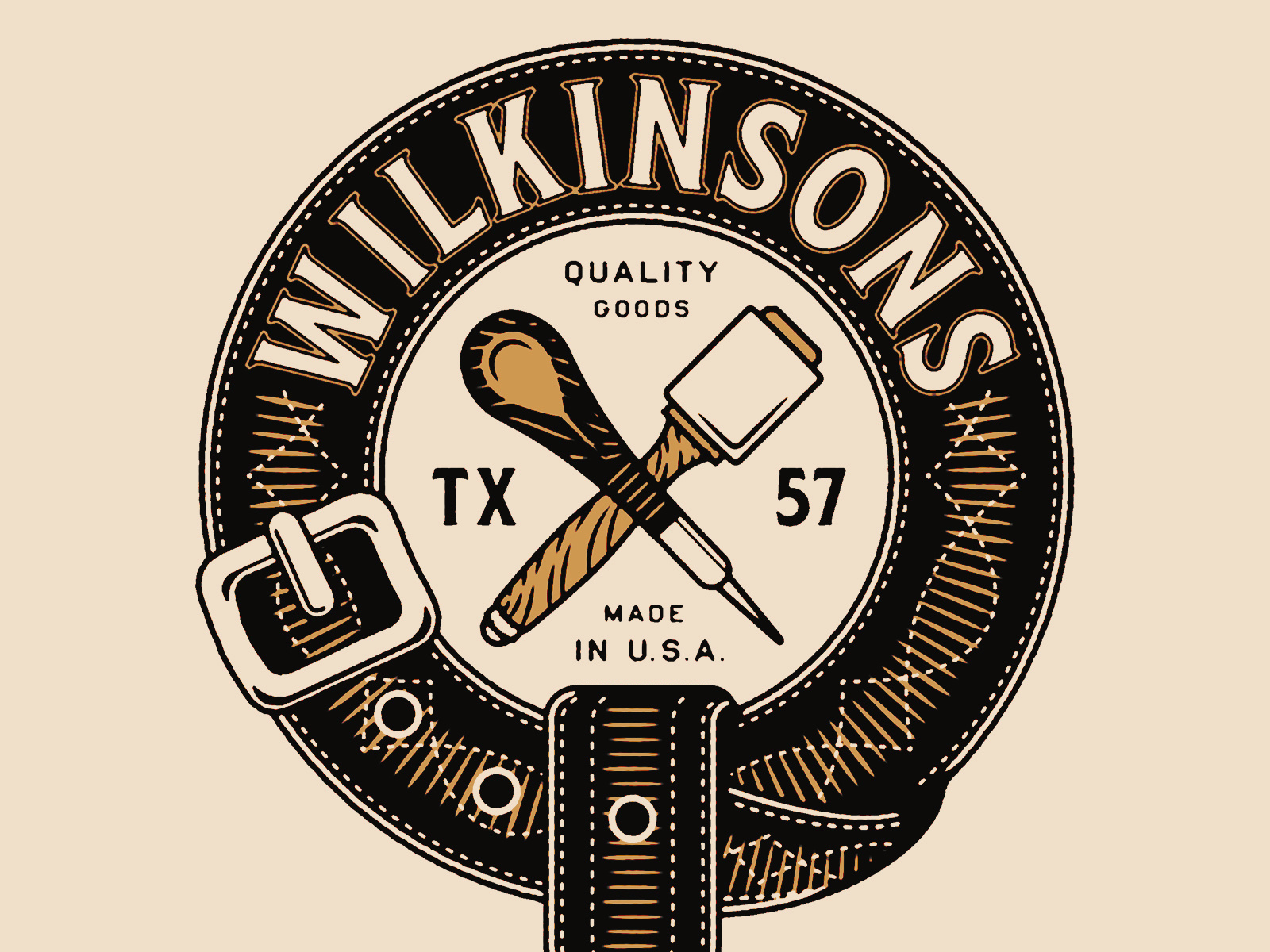 Wilkinsons Leather Goods Badge by Bret Hawkins on Dribbble