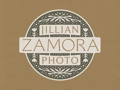 Jillian Zamora Logo Exploration badge branding illustration lettering logo logotype stamp