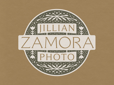 Jillian Zamora Logo Exploration badge branding illustration lettering logo logotype stamp