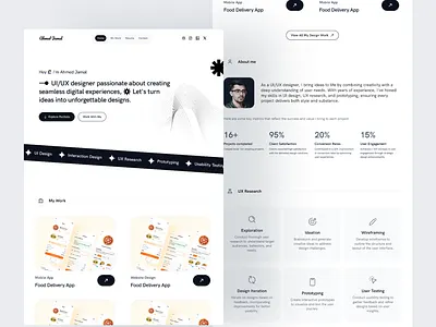 My Portfolio Website Design app branding design design inspiration inspiration intuitive portfolio website portfolio website design professional design ui ui design ui ux web web design website design