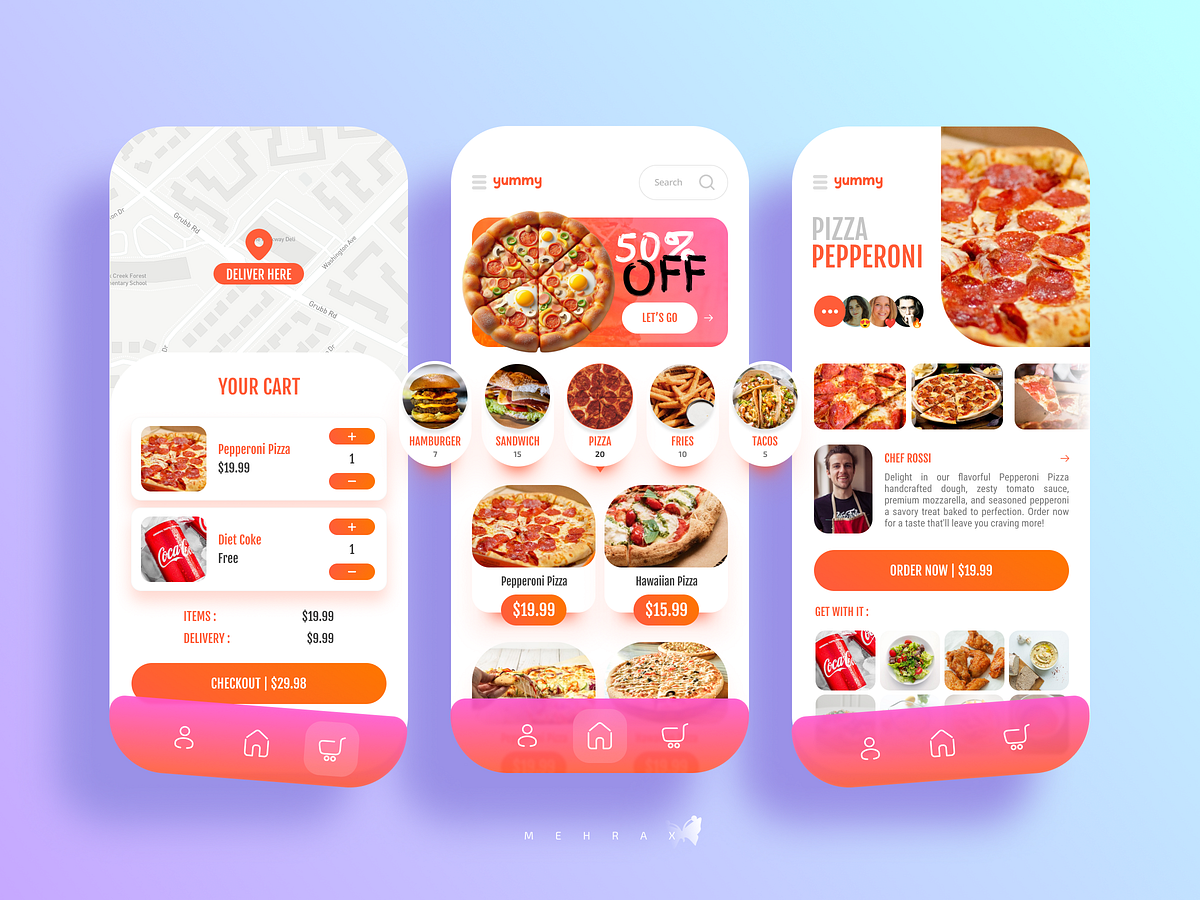 Fast Food App designs, themes, templates and downloadable graphic ...