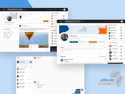 Afrilabs Connect Web Application application design job search ui ux web