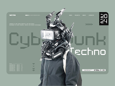 Cyberpunk design concept concept cyber cyberpunk design graphic design japan land landig page landing minimalism ui