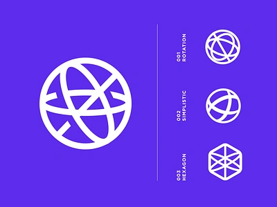 Globe Mark Sketches armilla branding circle design geometric globe graphic design icon logo mark purple sphere symbol