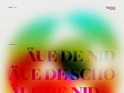 Äue de nid/scho Poster bernesegerman design experiment graphic design poster typography vector