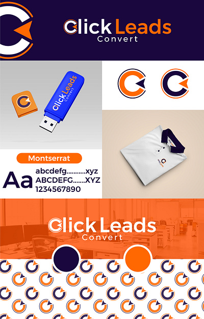 ClickLeads Logo branding graphic design logo