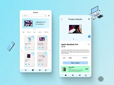 iStore Mobile App Ui Design 3d @ app brand design graphic design identity landin logo logo design minimal mobile motion graphics typography ui ux vector web web design website