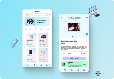 iStore Mobile App Ui Design 3d @ app brand design graphic design identity landin logo logo design minimal mobile motion graphics typography ui ux vector web web design website