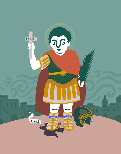 Saint Expeditus - San Expedito art direction design graphic design illustration illustration design procreate saints