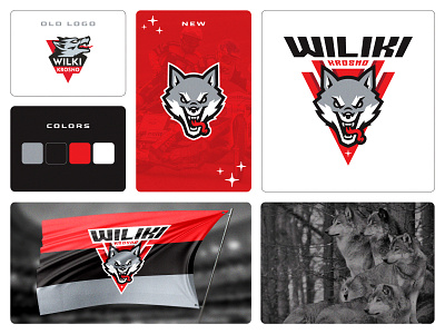 WILKI KROSNO concept | Sports logo | Brand Identity branding desugn identity logo logotype mascot speedway sport team wolf wolfs