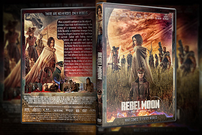 Rebel Moon: Part One - A Child of Fire (2023) DVD Cover design dvd dvdcover dvdcustomcover photoshop