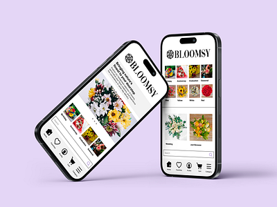 Bloomsy App 1800flowers app design app ui bloomsy bouqs bouquet florist app florist app ui florist ui flower ai iphone ui shopping ai ui ui design ux ux design