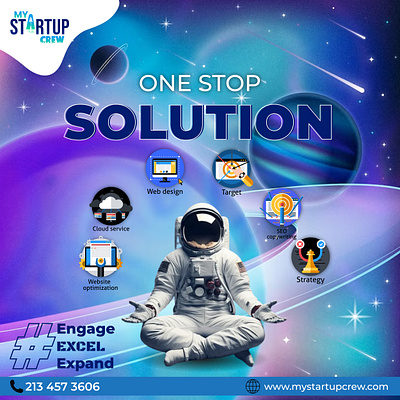 One Stop Solution animation branding cloud design graphic design illustration logo motion graphics one stop solution strategy ui web design