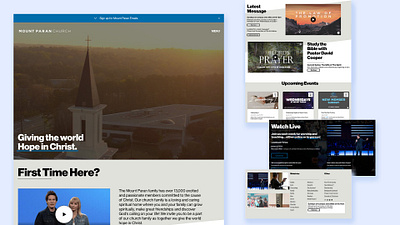 Mount Paran Church - Website Design church squarespace ui website website design