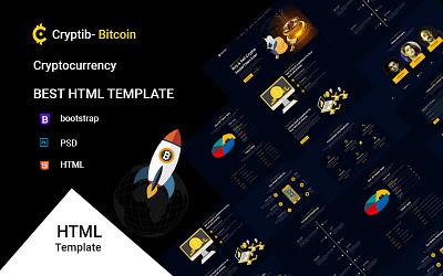 Crypto Cryptocurrency ICO & Bitcoin HTML5 Template ico dashboard