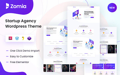 Startup Agency WordPress Theme agency business company consulting corporate creative elementor finance it marketing minimal modern multipurpose portfolio responsive seo services startup wordpress