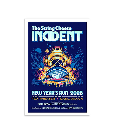 The String Cheese Incident Dec 29-31 2023 Oakland, CA Poster