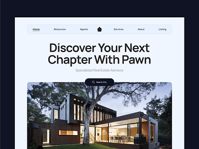 Pawn: Real Estate Website Concept animation business design header homepage interface minimal new concept popular real estate real estate design simple trending ui ui design uiux ux web web app web concept