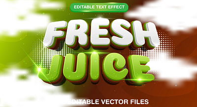 Fresh Juice 3d editable text style Template 3d 3d text effect cute text design fast food food food text fresh background fresh font fresh food fresh juice fresh juice text graphic design illustration juice juicy juicy background vector vector text vector text mockup