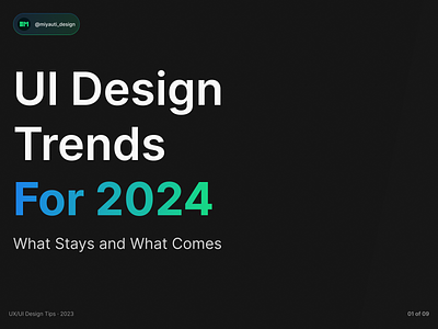 UI Design Trends for 2024 creativeinterfaces designtrends2024 innovationindesign ui uiagency uidesign uiinspiration uiuxdesign userexperienc ux uxdesign uxdiscovery webdesign