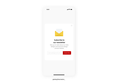 Subscribe app button design email figma mobile subscribe subscription ui uiux ux