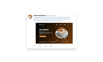Website Header Coffe Espresso design simple web design ui web design