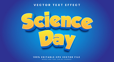Science Day 3d editable text style Template 3d 3d text effect cute text design font effect graphic design illustration kids font national science day science science day science day text effect science effect science text teacher day tech text technology vector vector text vector text mockup