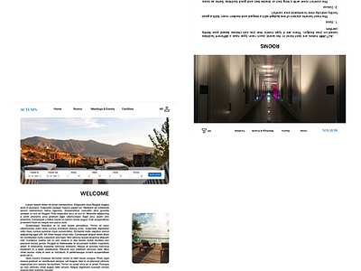 Website projek Autumn hotel ui