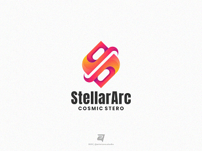 StellarArc branding design illustration logo logotype modern stellar vector