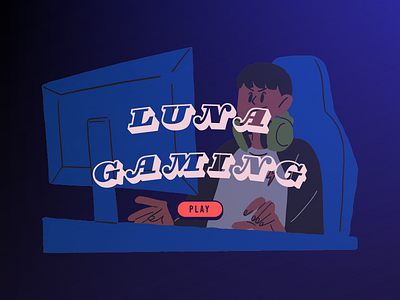 Luna Gaming 3d animation branding graphic design logo motion graphics ui