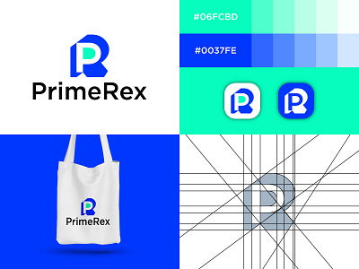 PrimeRex Logo | Letter PR Logo Design, Brand Mark abstract logo app icon brand identity brand mark branding create startup website services creative logo illustration inspiration logo design symbol letter logo logo logo design logo mark minimalist logo modern letter p logo modern letter r logo modern logo monogram logo primerex logo