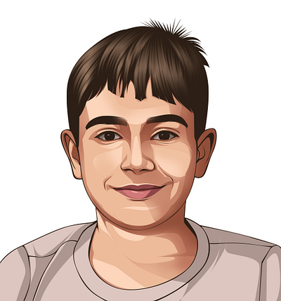 Boy vector portrait digitalart vectorart