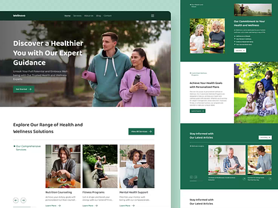 Website for health Well-being animation design health wellbeing healthylifestyle healthyliving landing page mentalhealth mindfulness motion graphics nutrition pixelean sahin mia selfcare ui ui ux uiux website website animation wellbeing wellness