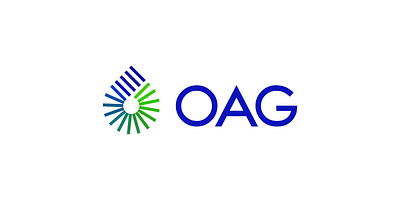 OAG branding earth engine engineer green industry leaf logo machine oil