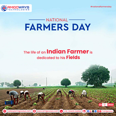 Happy Farmer’s Day 2023🌱 amigoways amigowaysappdevelopers amigowaysteam branding