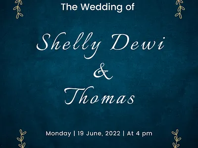 Invitation Portrait of Navy and White Elegant Wedding card invitation invitation card wedding wedding card wedding invitation