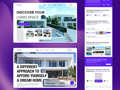 Real Estate Landing Page Design clean design illustration ios keller williams realty landing page minimal mobile mobile app product design real estate realtor realtor design realty remax ui ui design web web design website