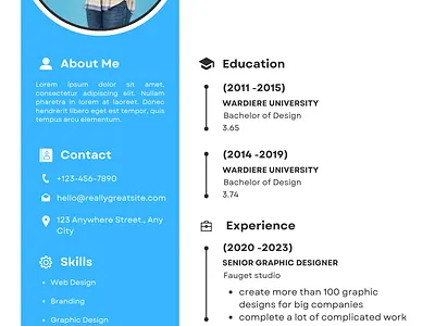 Modern Minimalist CV Resume professional professional resume resume resume data